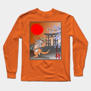 cat, Neko samurai Long Sleeve T-Shirt